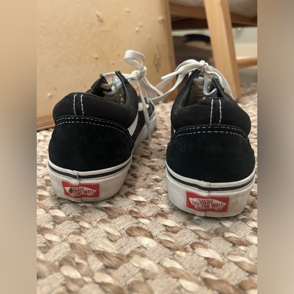 Old Skool Black & White Vans Lace-Up Sneakers/Shoes - Picture 12 of 14